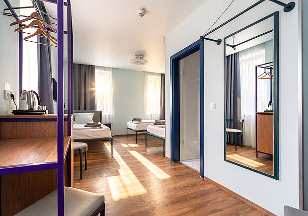 günstiges Economy Dreibettzimmer / Hotelzimmer in München