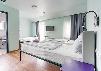 ip-TV auch im preiswerten Economy Dreibettzimmer in München