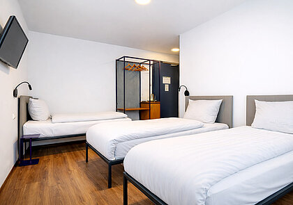 ip-TV auch im preiswerten Economy Dreibettzimmer in München