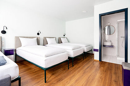 Economy Vierbettzimmer - preiswert mit Komfort in München übernachten