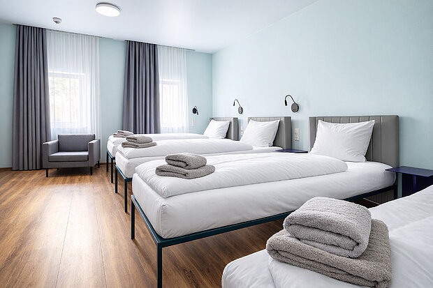 Preiswertes Classic Vierbettzimmer / Hotelzimmer in München