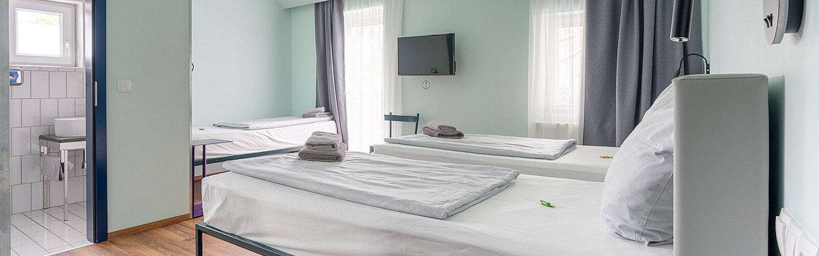 preiswertes Dreibettzimmer / Hotelzimmer in München - Economy Dreibettzimmer