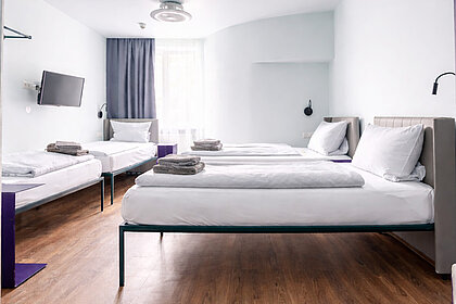 Classic 4Bett Zimmer - günstige Familienübernachtungen in München