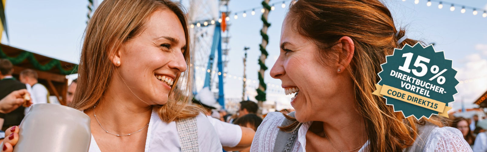 Stimmung auf Oktoberfest - Übernachtung in München mit 15% Direktbuchervorteil